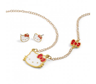 Set Colgante + pendientes Hello Kitty