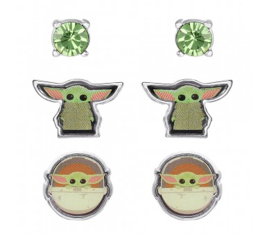 Set 3 Pares de pendientes Baby Yoda Star Wars