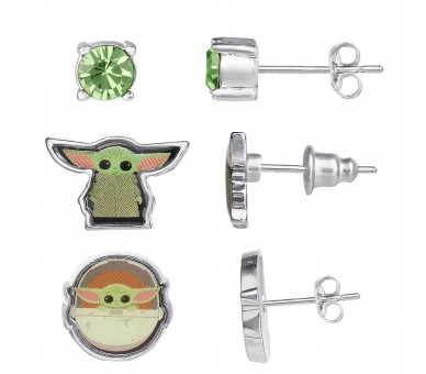 Set 3 Pares de pendientes Baby Yoda Star Wars