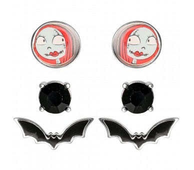 Set 3 Pares de pendientes Pesadilla Antes de Navidad Disney