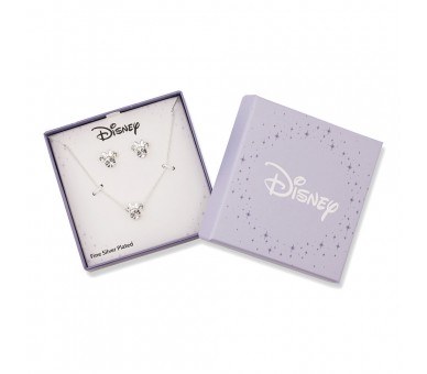 Set Colgante + pendientes Minnie Disney plata