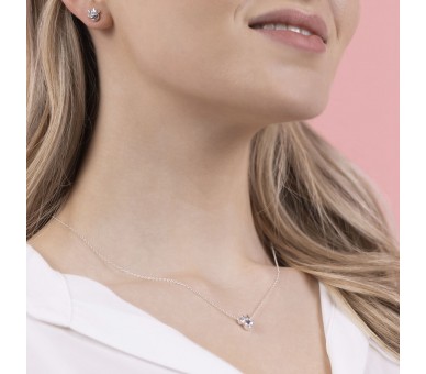 Set Colgante + pendientes Minnie Disney plata