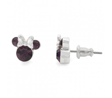 Pendientes Febrero Minnie Disney plata