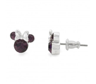 Pendientes Febrero Minnie Disney plata