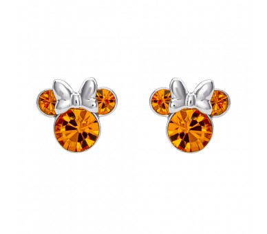 Pendientes Noviembre Minnie Disney plata