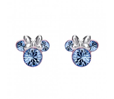 Pendientes Diciembre Minnie Disney plata