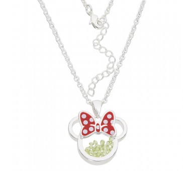 Colgante Agosto Minnie Disney plata