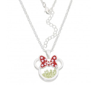 Colgante Agosto Minnie Disney plata