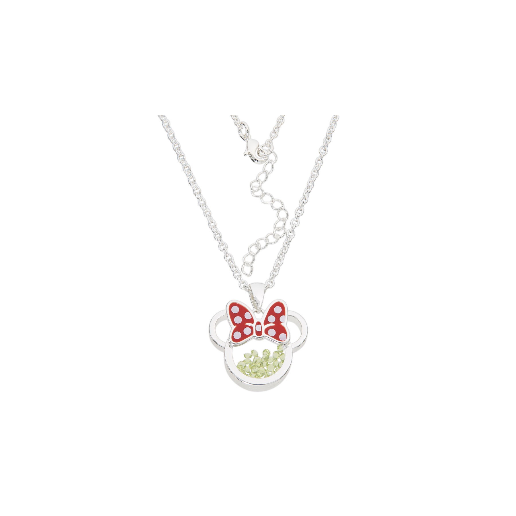 Colgante Agosto Minnie Disney plata