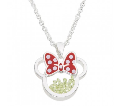 Colgante Agosto Minnie Disney plata