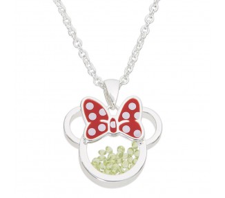 Colgante Agosto Minnie Disney plata