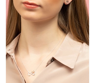 Colgante Mickey & Minnie Disney plata