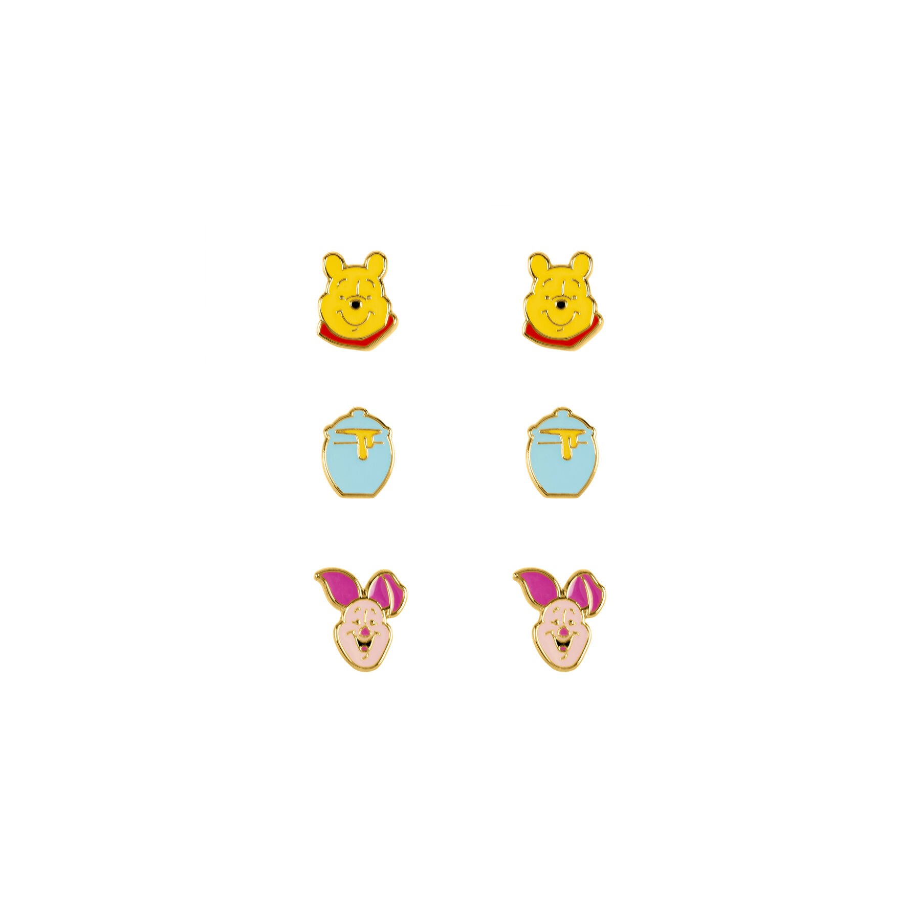 Set 3 Pares de pendientes Winnie the Pooh Disney