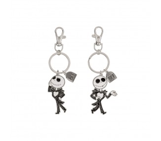 Set 2 Llaveros Jakks Skellington Pesadilla Antes de Navidad Disney