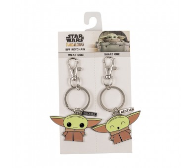 Set 2 Llaveros Grogu Star Wars