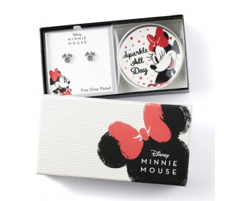 Pendientes + plato bisuteria Minnie Disney