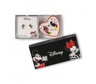 Pendientes + plato bisuteria Mickey & Minnie Disney