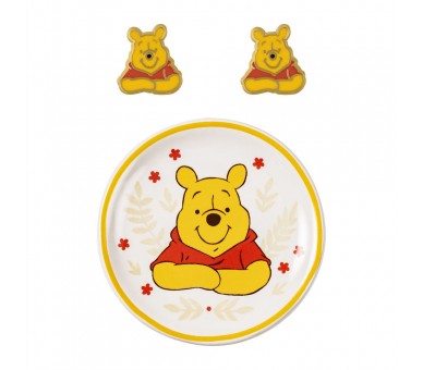 Pendientes + plato bisuteria Winnie the Pooh Disney