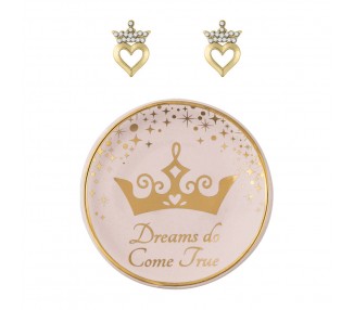 Pendientes + plato bisuteria Princesa