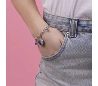 Pulsera charm Frozen Disney plata