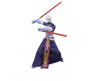 Figura Asajj Ventress La Guerra de los Clones Star Wars 9,5cm