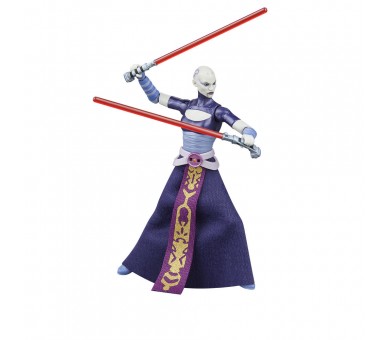 Figura Asajj Ventress La Guerra de los Clones Star Wars 9,5cm