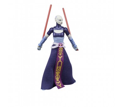 Figura Asajj Ventress La Guerra de los Clones Star Wars 9,5cm