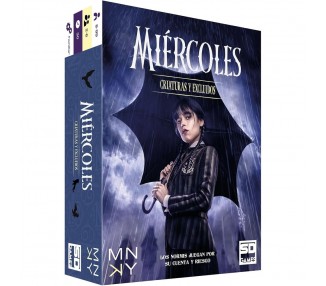 Juego de cartas Criaturas y Excluidos Miercoles Wednesday español