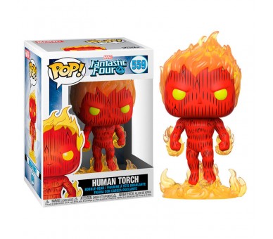 Figura POP Marvel Los 4 Fantasticos Human Torch