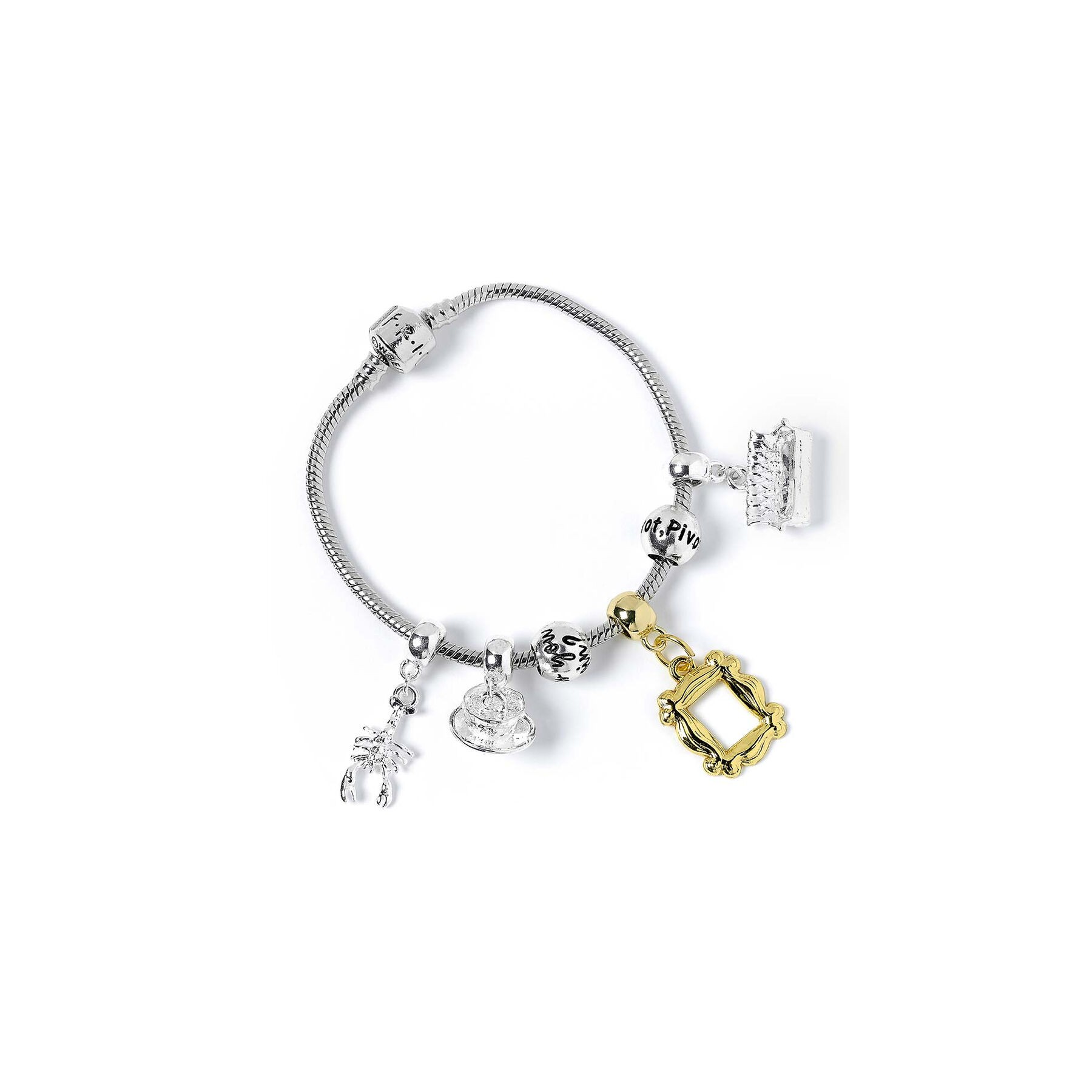 Pulsera Charm plateada Friends