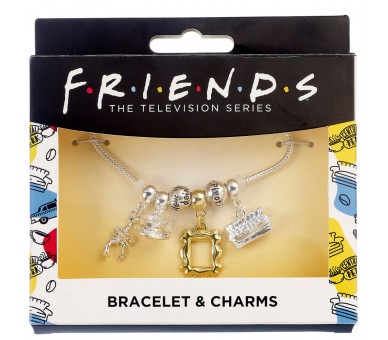 Pulsera Charm plateada Friends