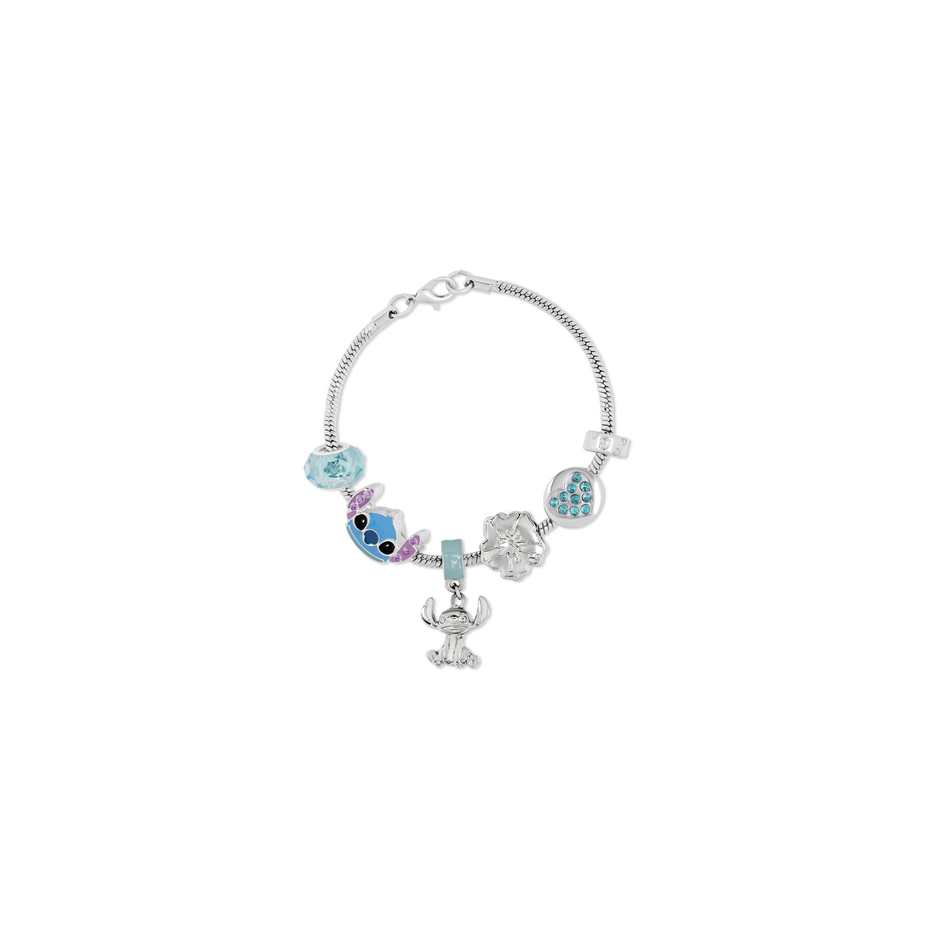 Pulsera charm Stitch Disney plata