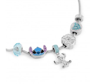 Pulsera charm Stitch Disney plata