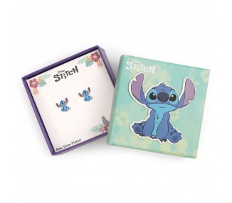 Pendientes Stitch Disney plata