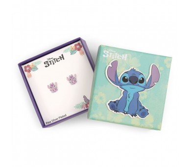 Pendientes Angel Stitch Disney plata