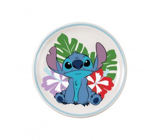 Pendientes + plato bisuteria Stitch Disney