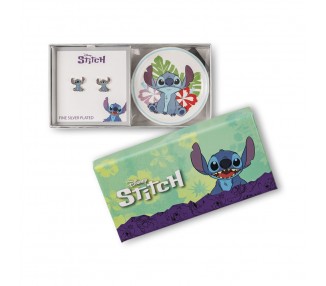 Pendientes + plato bisuteria Stitch Disney
