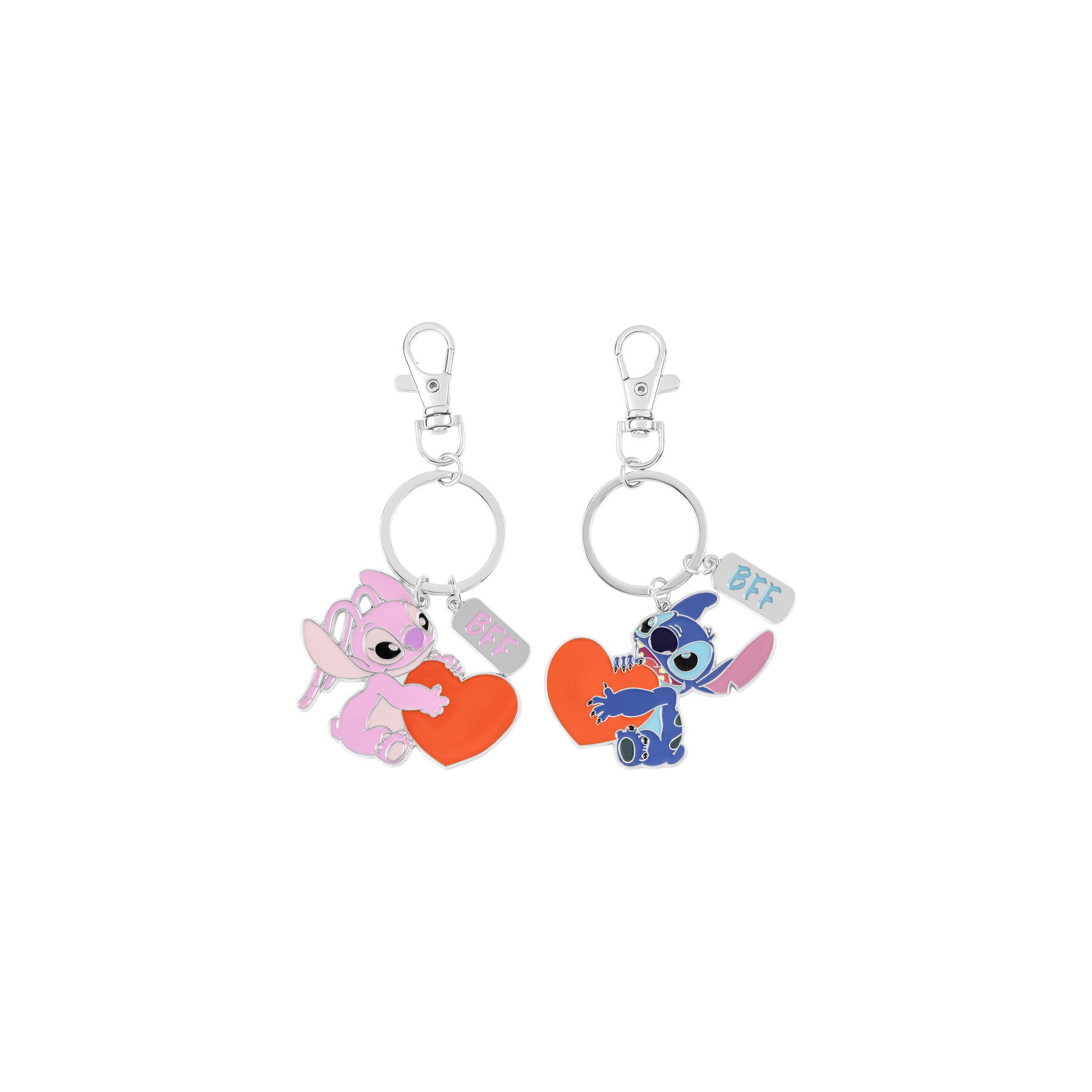 Set 2 Llaveros Angel & Stitch Disney
