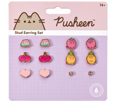 Set 6 pares pendientes Pusheen