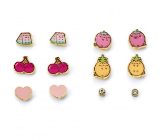 Set 6 pares pendientes Pusheen