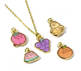 Colgante + charms Frutas Pusheen