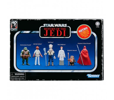 Set 6 figuras coleccion Retro Star Wars El Retorno del Jedi 9,5cm surtido