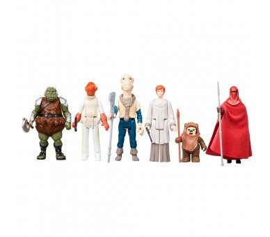 Set 6 figuras coleccion Retro Star Wars El Retorno del Jedi 9,5cm surtido