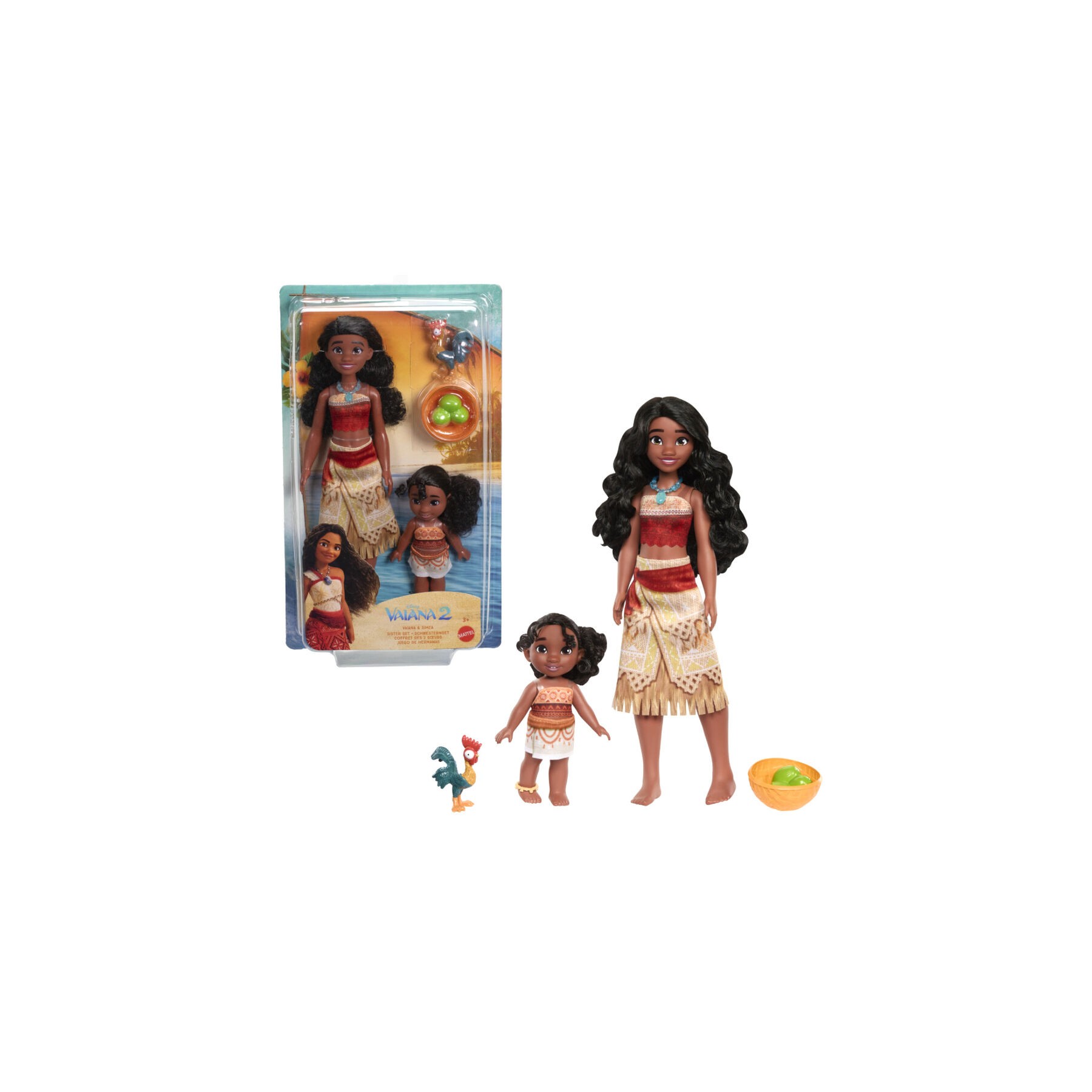 Blister 2 muñecas Vaiana & Simea Moana 2 Disney