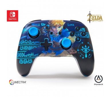 PowerA Enhanced Wireless Controller With Lumectra Etched - Wake Up Link (Nintendo Switch)