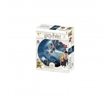 Puzzle Lenticular Harry Potter Y Ron En El Ford Anglia 300 P