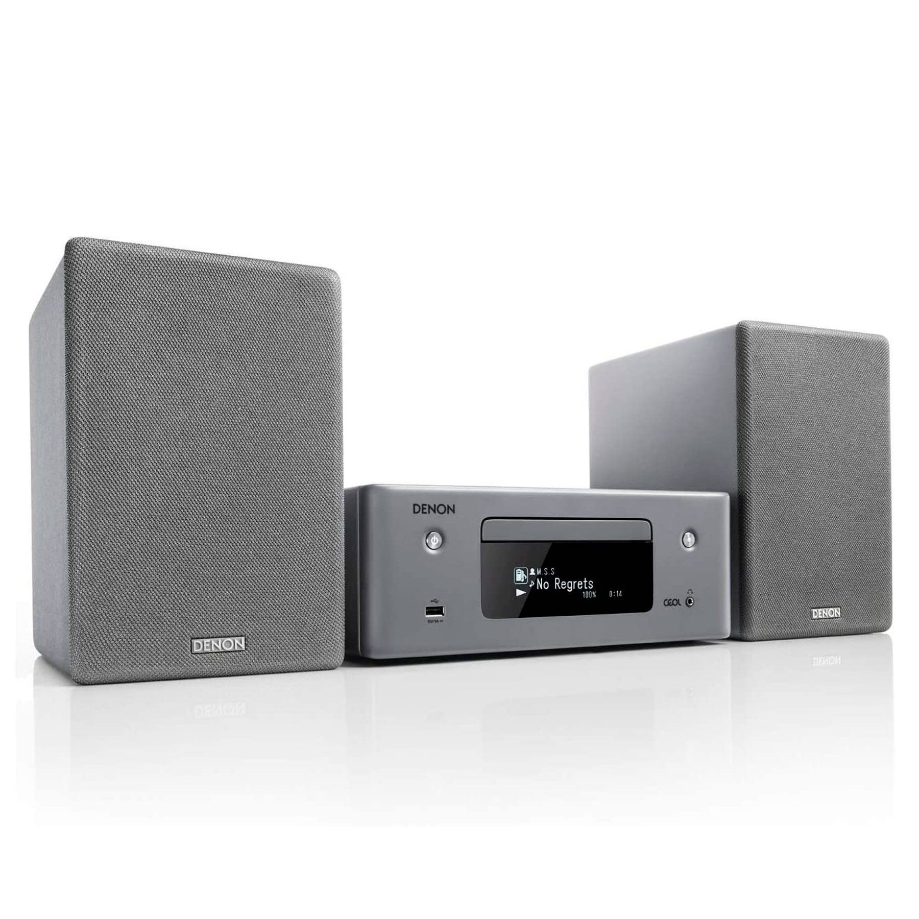 Denon Ceol N10 Grey Microcadena Bluetooth 130W Rms,  Airplay
