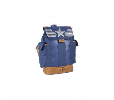 Mochila Capitán América Barras Y Estrella