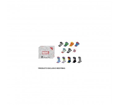 Calendario De Adviento/ Caja Regalo Calcetines Avengers Tall