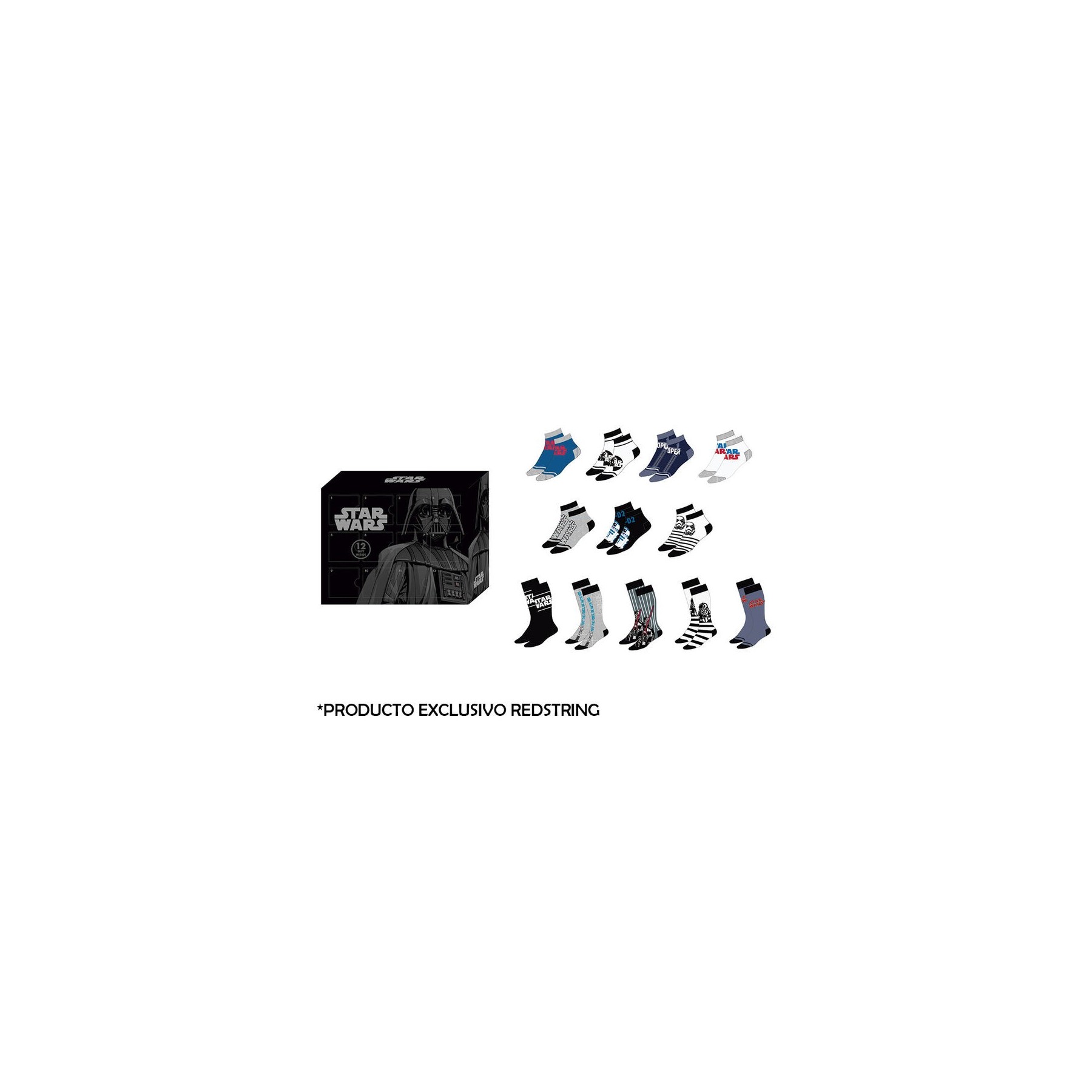 Calendario De Adviento Calcetines/ Caja Regalo Star Wars Tal